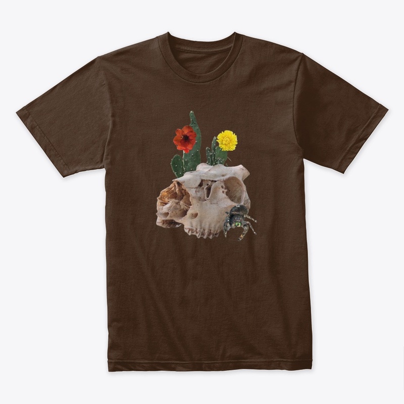 Animal Skull, Cactus, Flowers, Spider