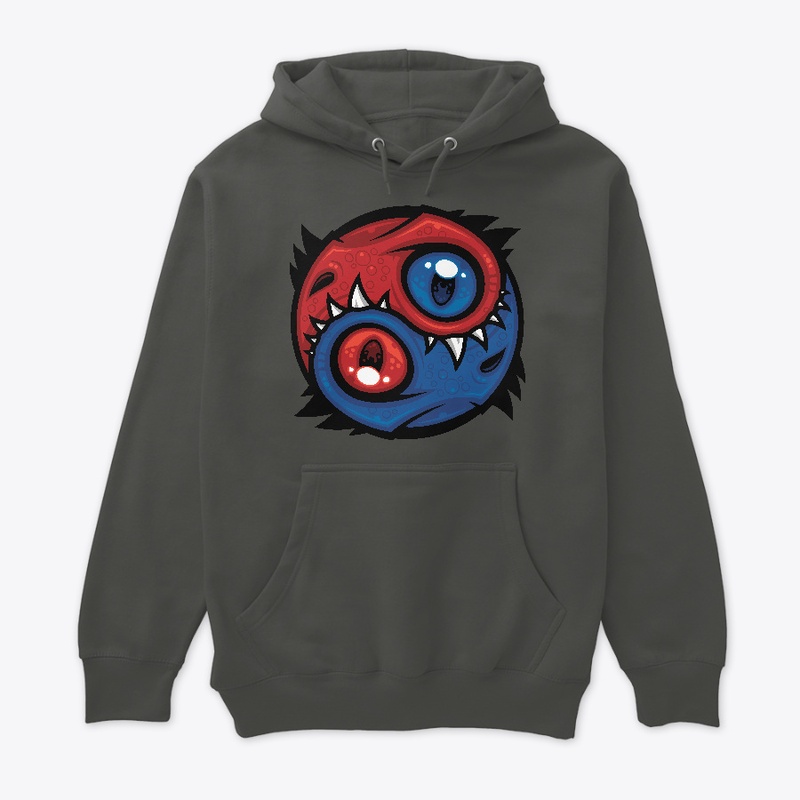 Red and Blue Yin Yang Dragons