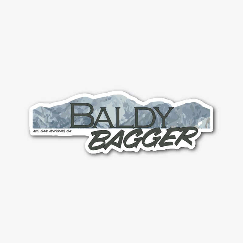 Baldy Bagger Die Cut Sticker