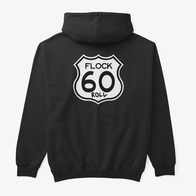 60’s flock sweat Peacock Flock Shop - Flock Racing 60 Roll Hoodie