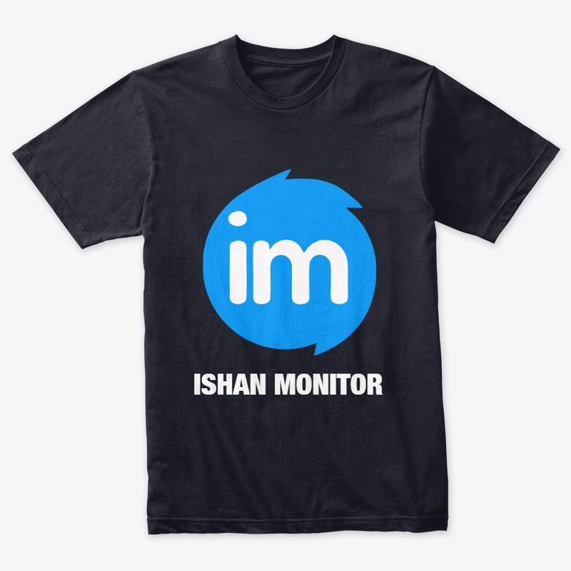 Monitor Logo T-Shirt Blue & Black