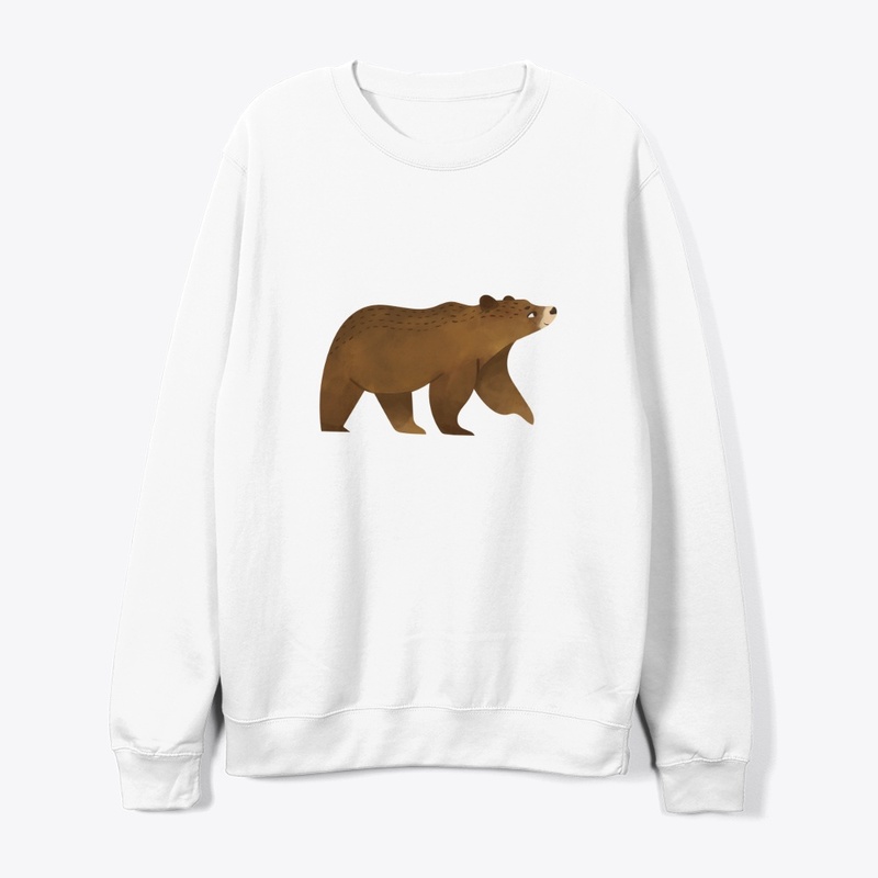 Bear Print T-Shirt & Hoodies