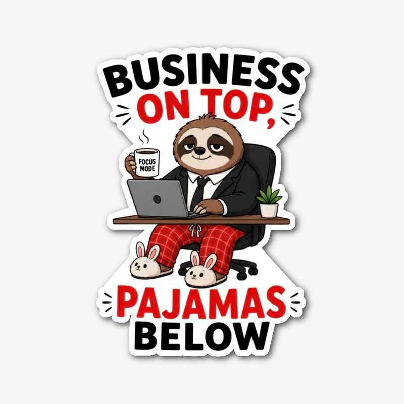 Business On Top Pajamas Below