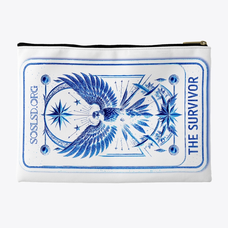 Survivor Tarot pouch in pottery blue