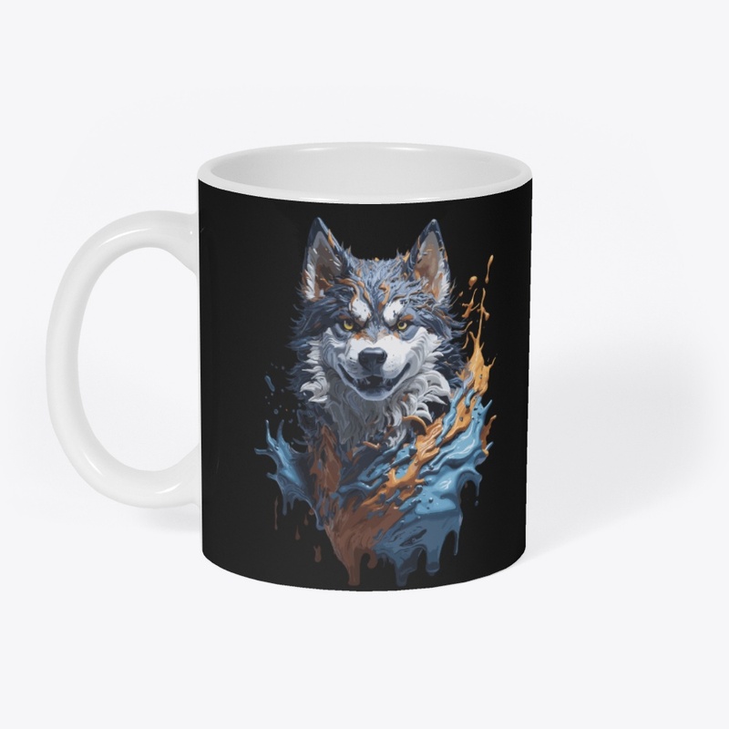 Colur-ful Wolf Design Art 