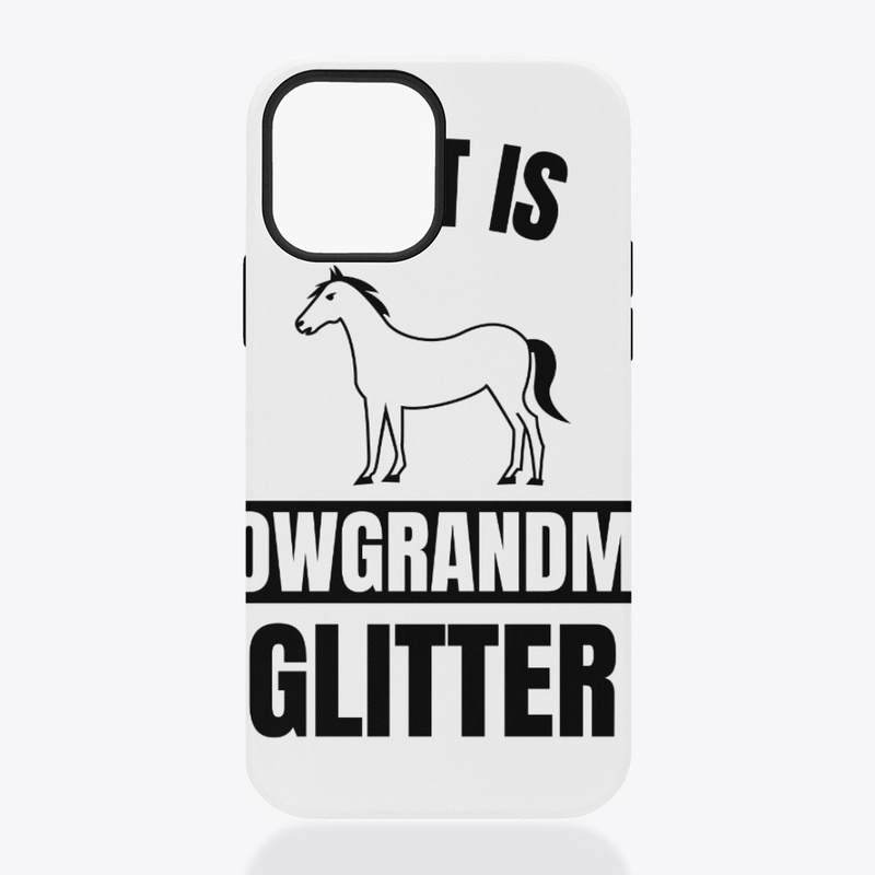 Dirt is cowgrandma glitter funny horse l