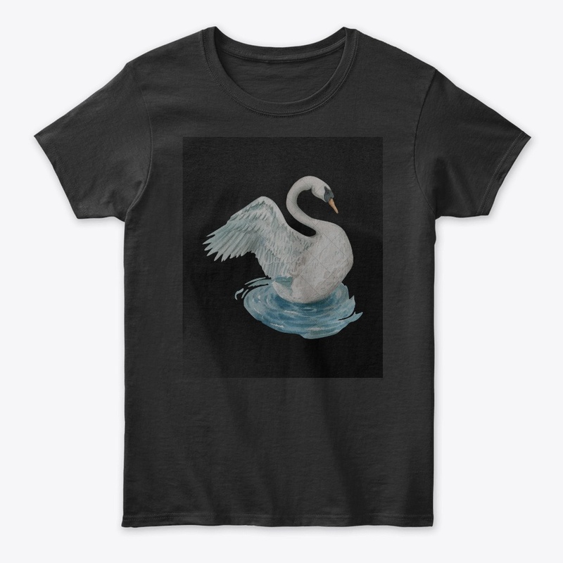 a swan t-shirts and hoodies for girls 