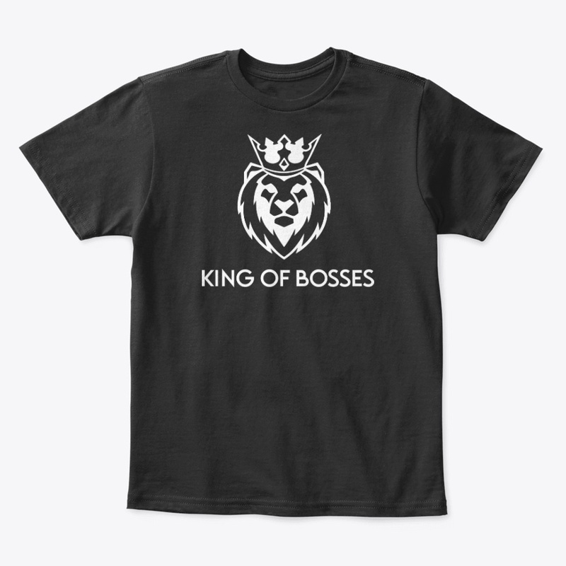 King of Bosses KR7 White Lion Head Print