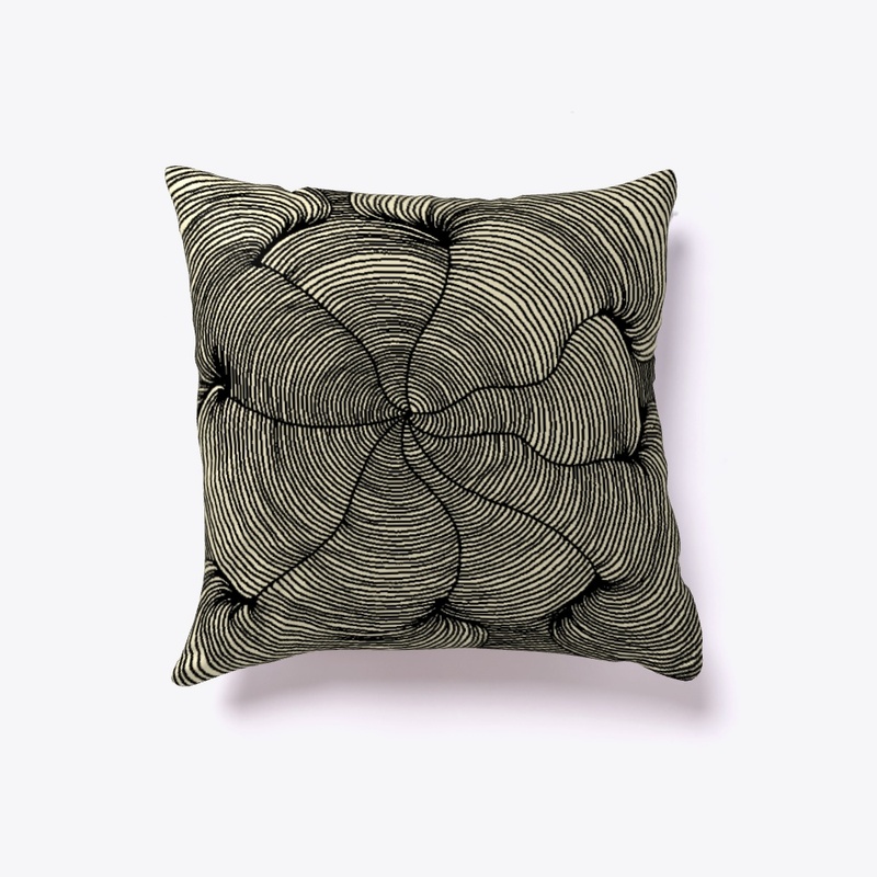 Mountain Swirl Throw Pillow