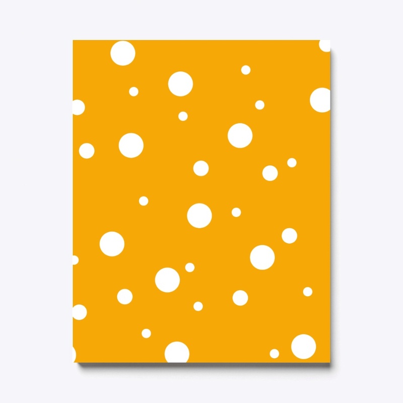 Minimalist White Dots on Summer Yellow