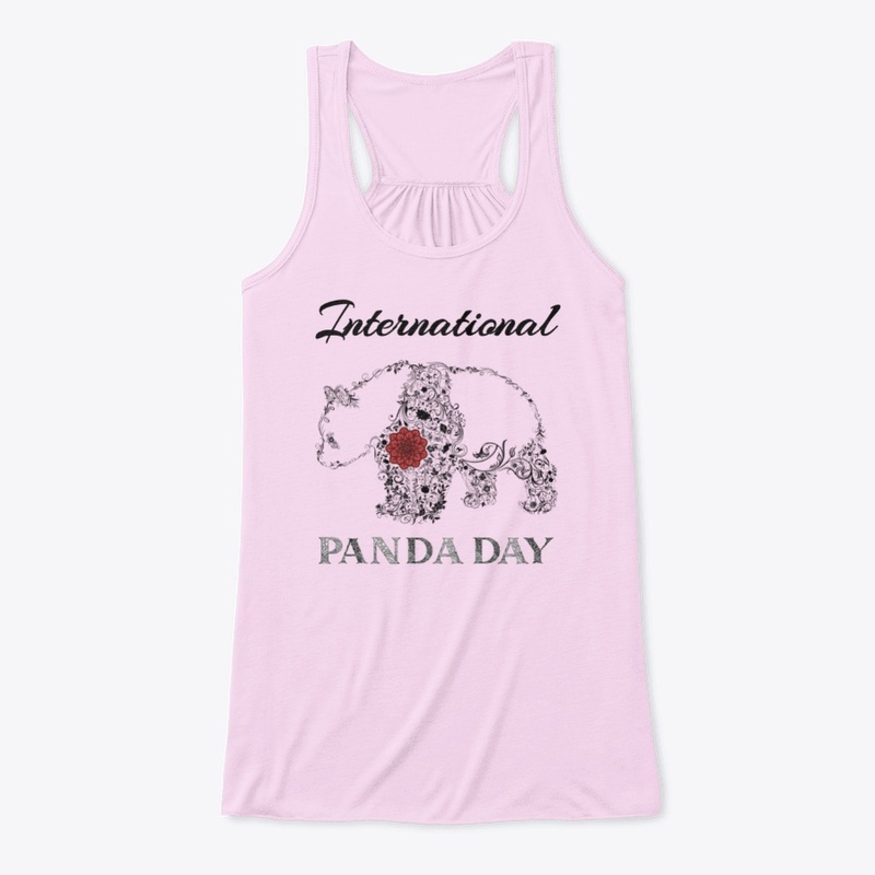 mandala flower panda -panda day