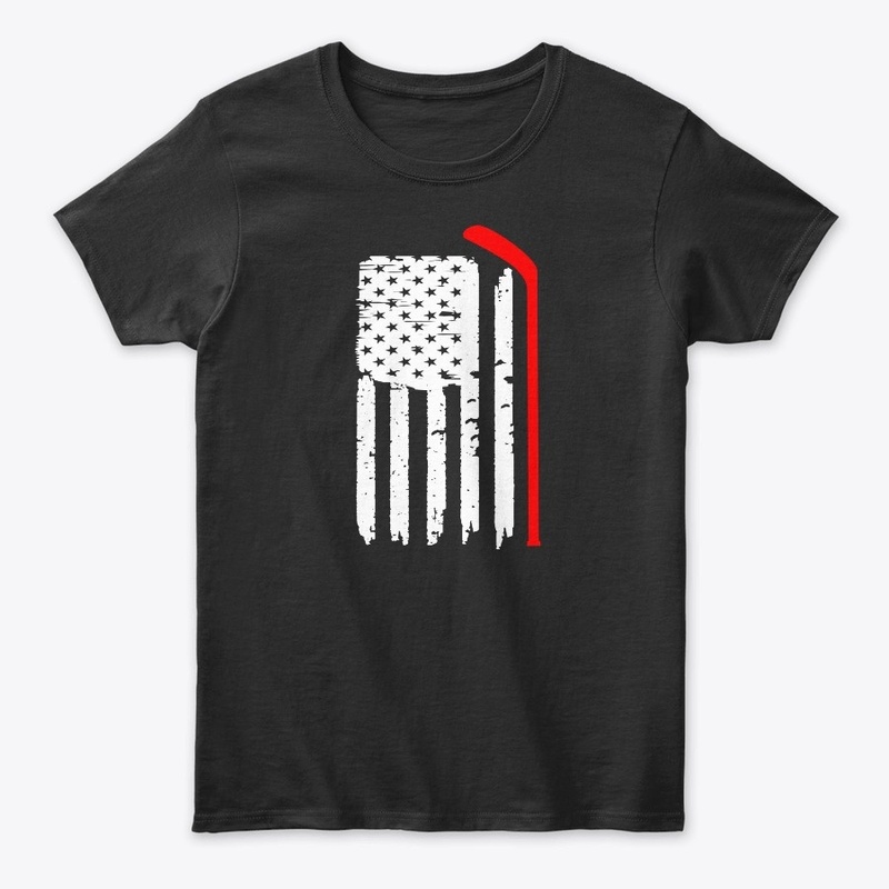American Flag Hockey USA Patriotic Gift 