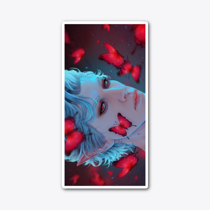 Red butterflies
