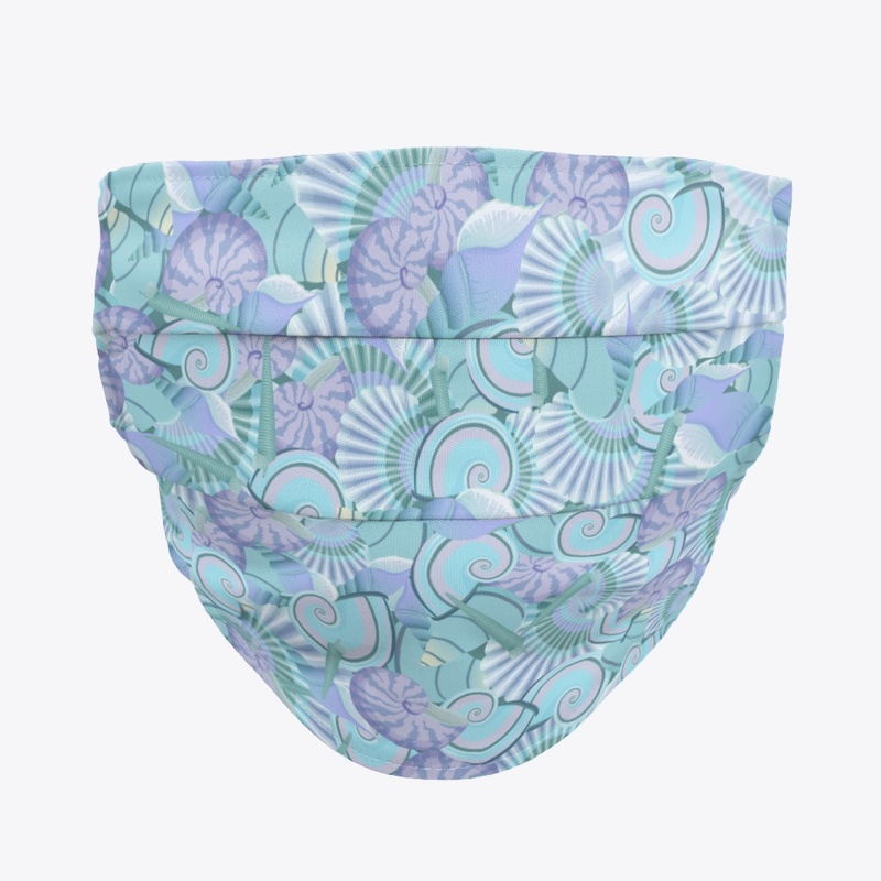 Blue Sea Shell Mask