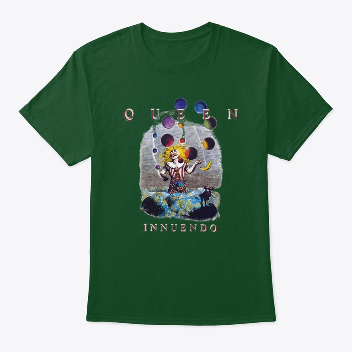 QUEEN INNUENDO ブラック Tシャツ QUEEN INNUENDO ブラック Tシャツ