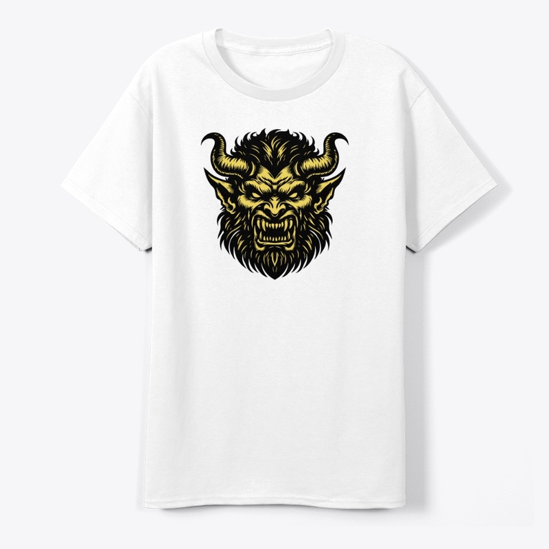 Angry Devil Head Design