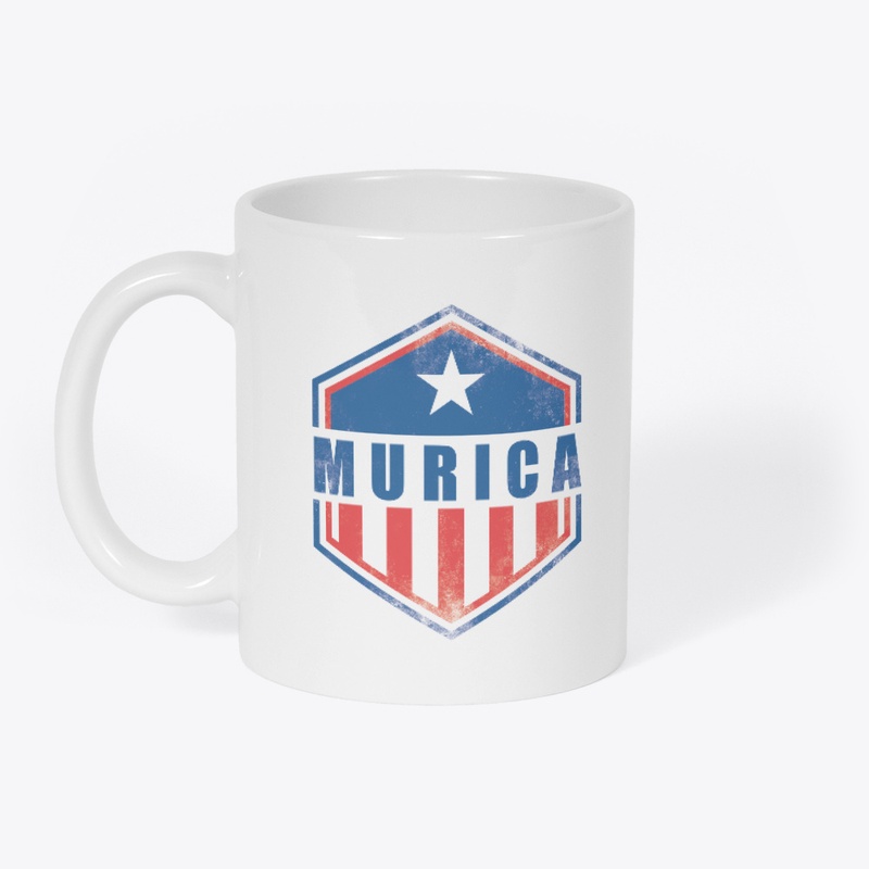 'Murica "Badge" Mug (white)