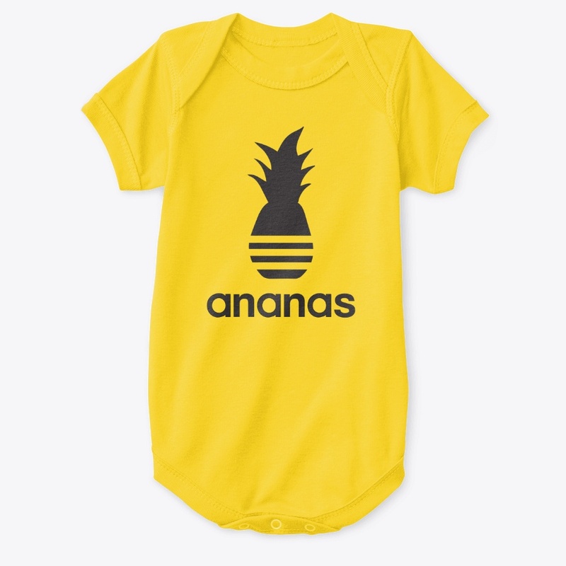 Ananas parody logo in black