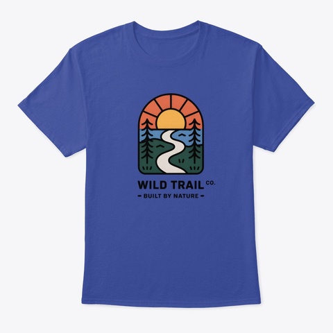 Built By Nature Deep Royal T-Shirt Front