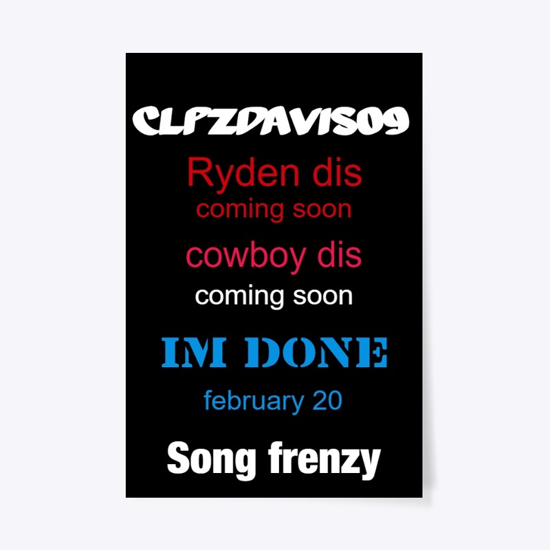 Song frenzy pillow and poster