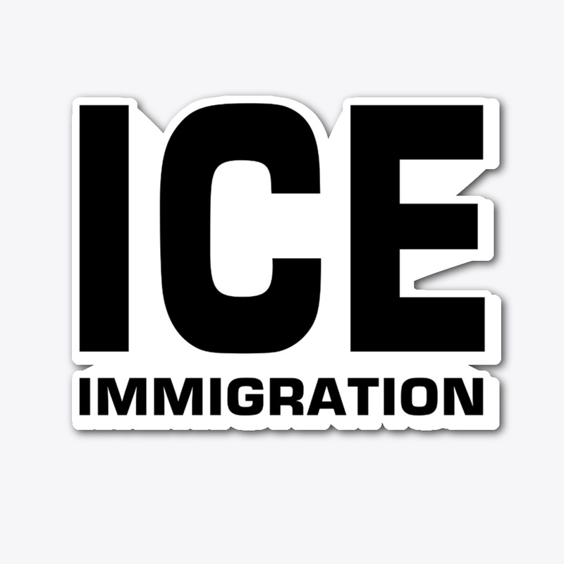 ICE Immigration Die Cut Sticker