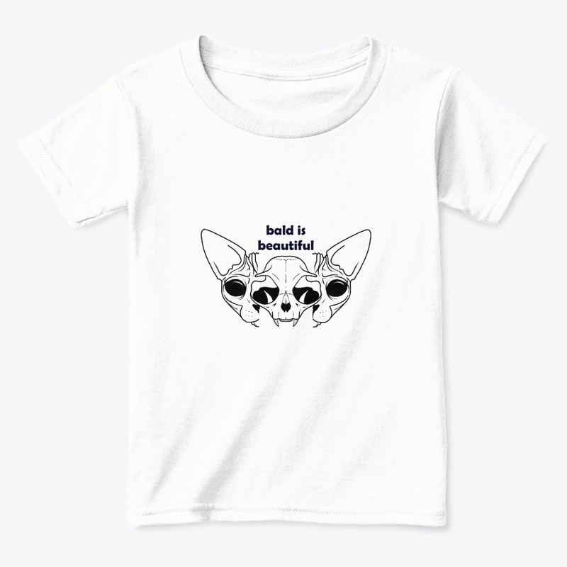 Bald is Beautiful - Sphynx Cat Art - Bla