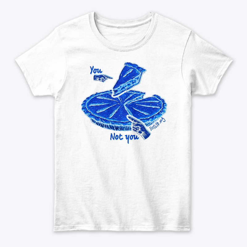 Honest Pie womens tee in pottery blue