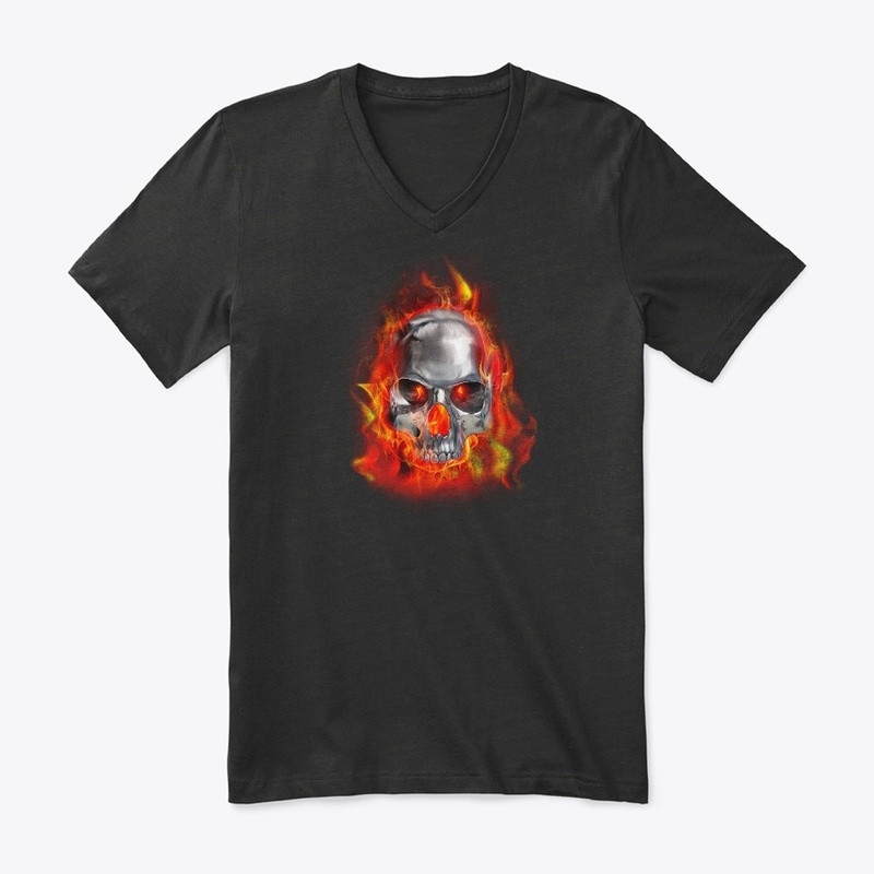 Flaming Skull