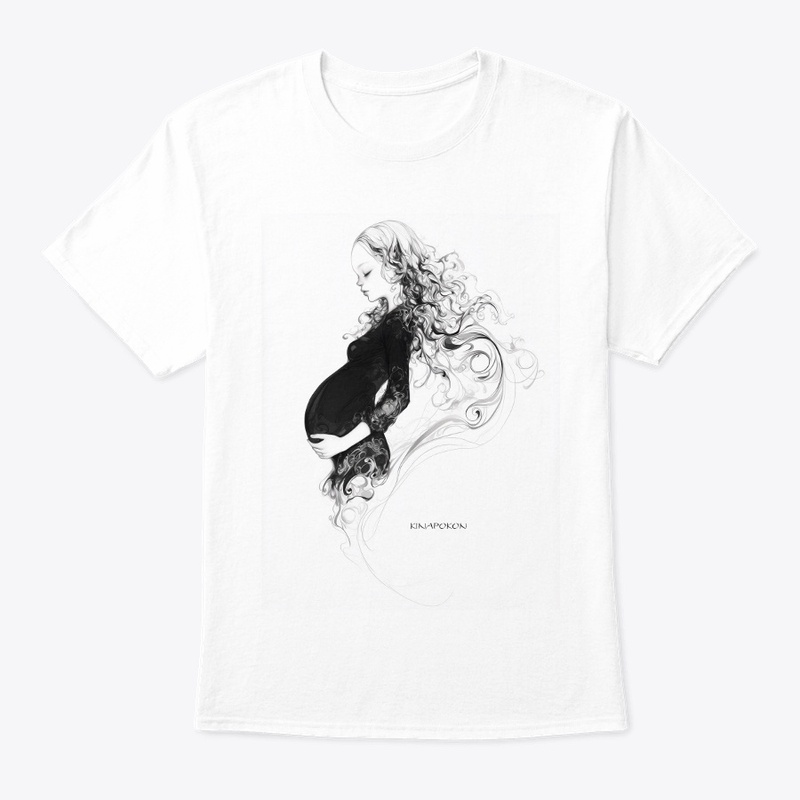 Mystical Motherhood - B&W Pregnancy Art