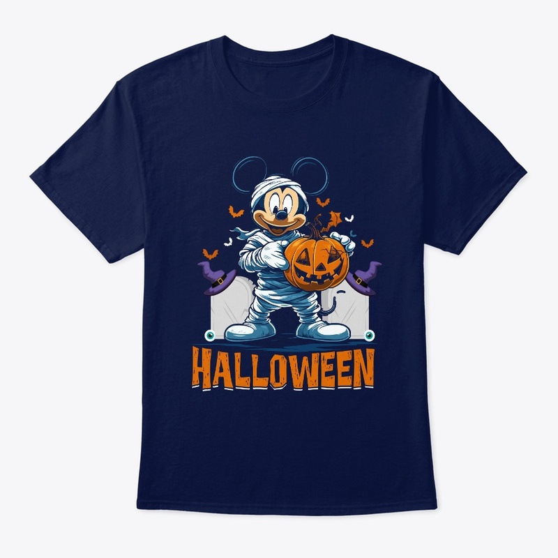 Mummy Mickey Pumpkin Halloween Fun Tee