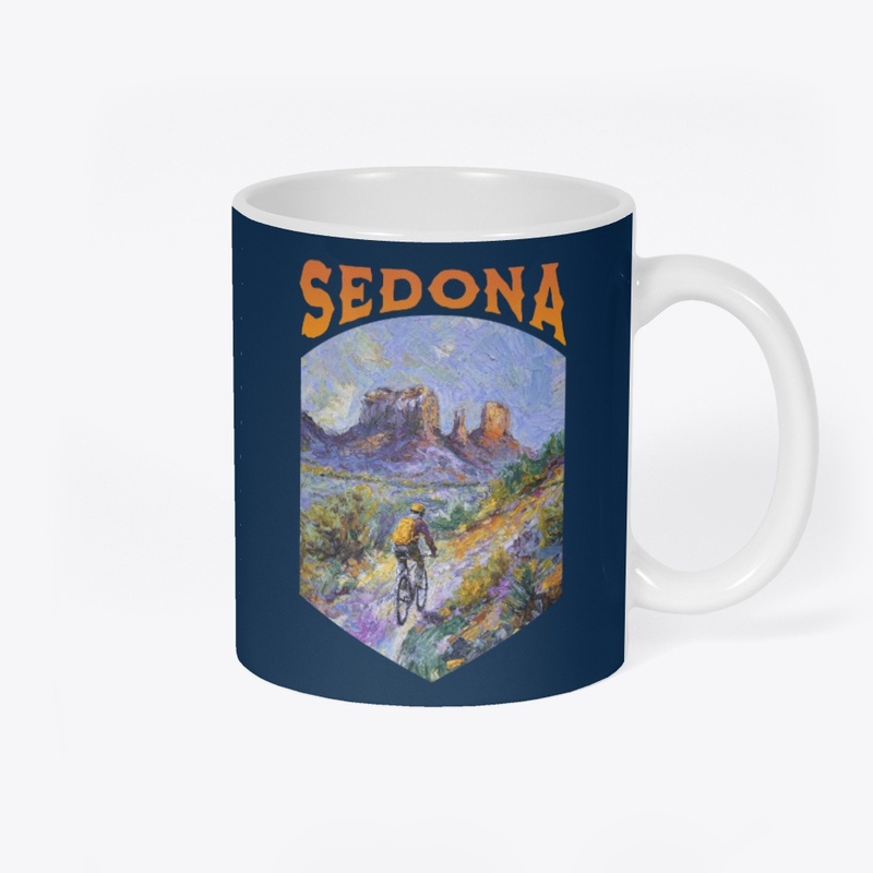 Sedona Mountain Biking Artwork