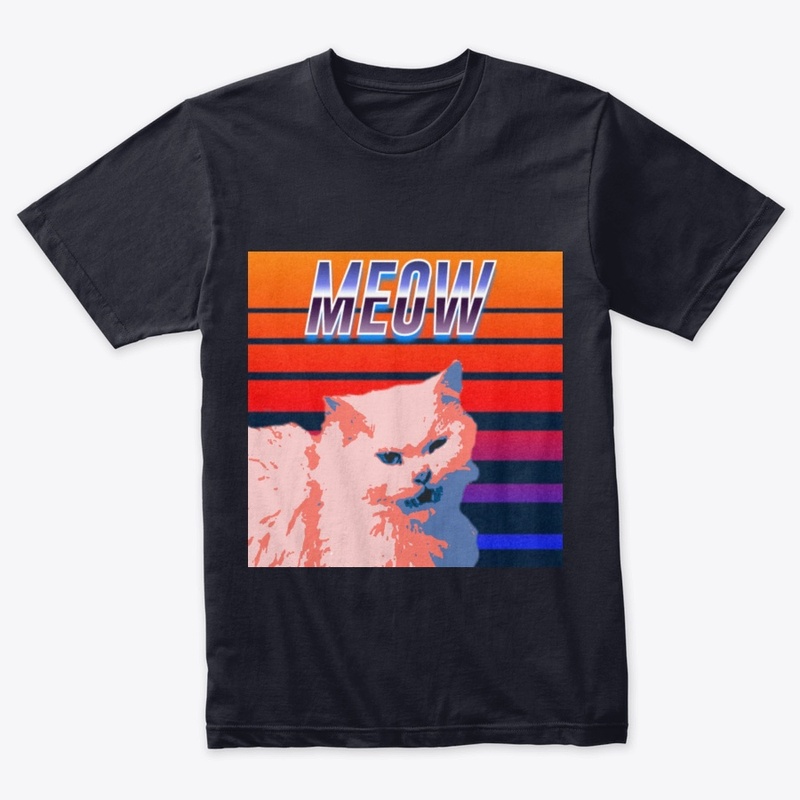 cat retrowave 80s