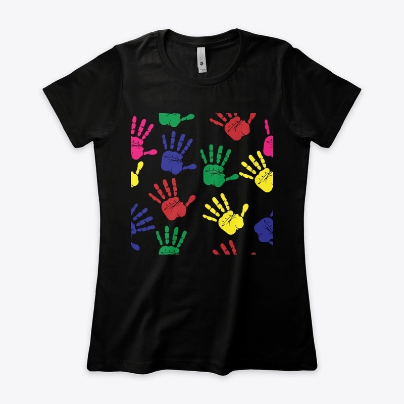 Handprints Coloring Patterns