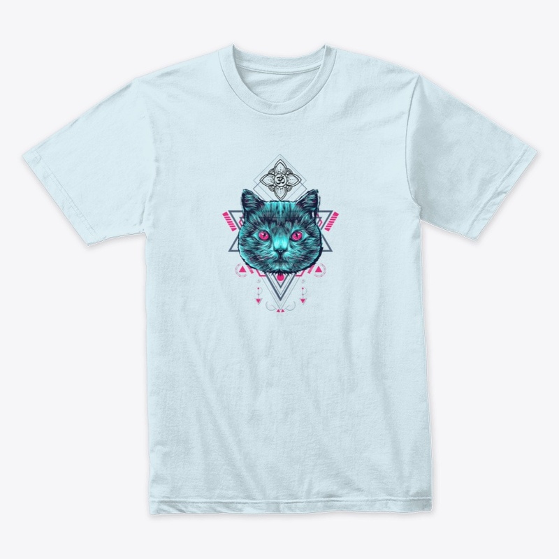 Spiritual Cat Head  Mandala 