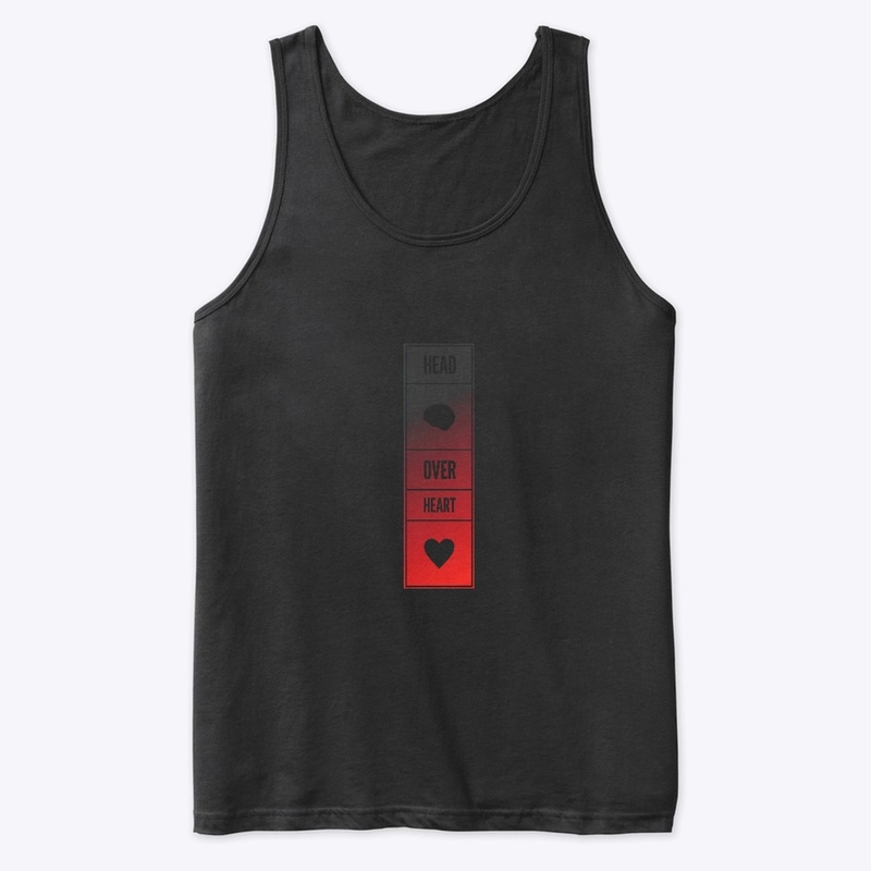 Head over Heart - Red and Black