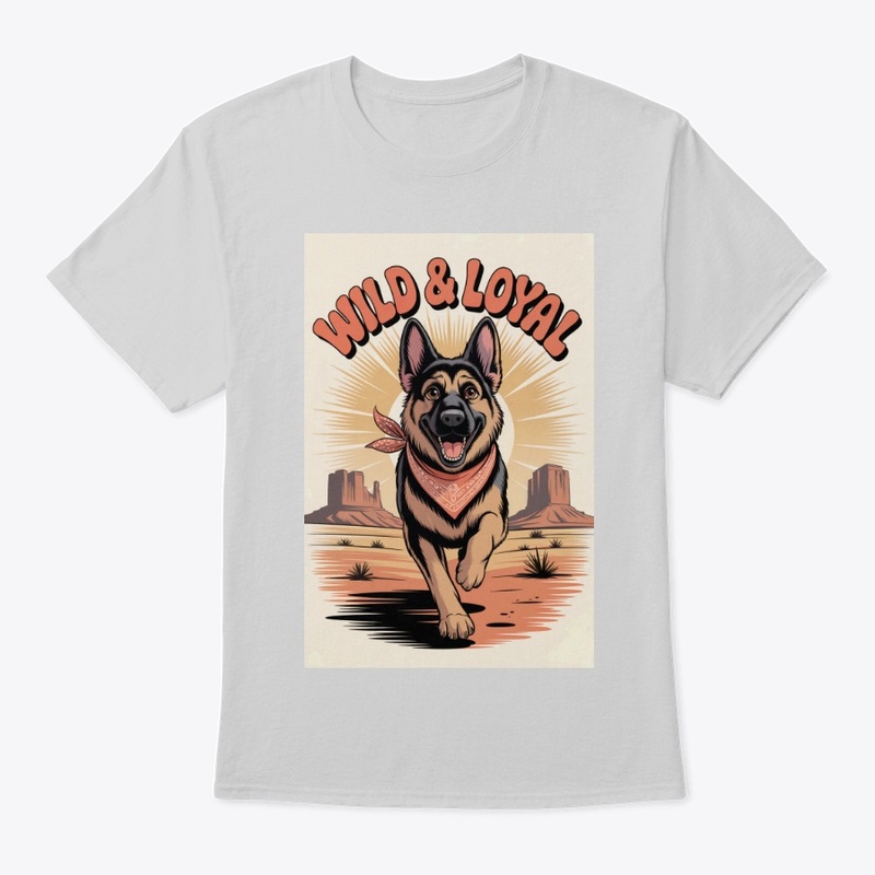  Retro 70s German Shepherd Tee