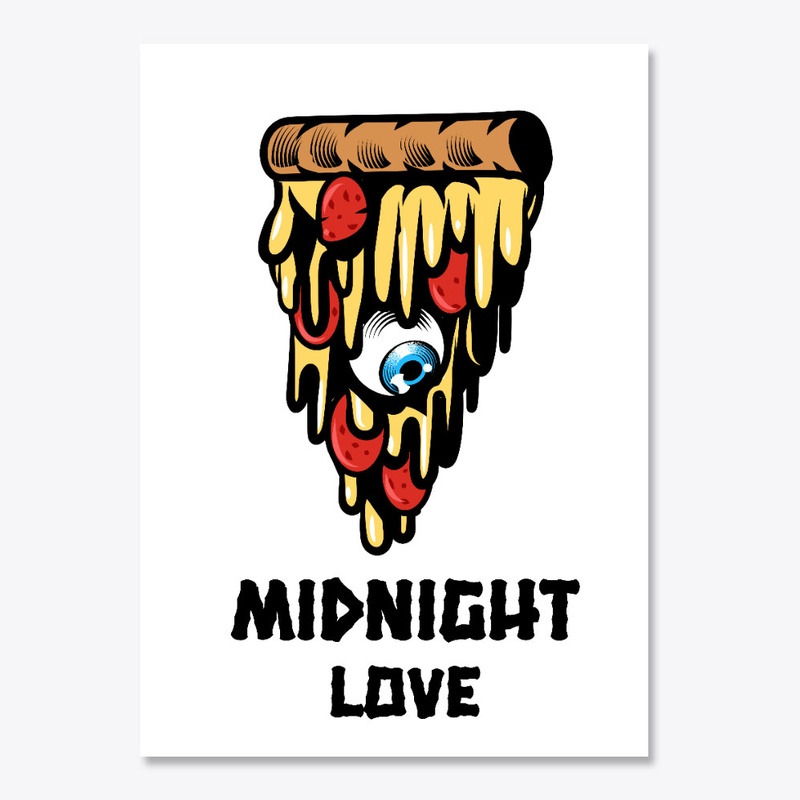 Midnight Love Cheesy Eyeball pizza