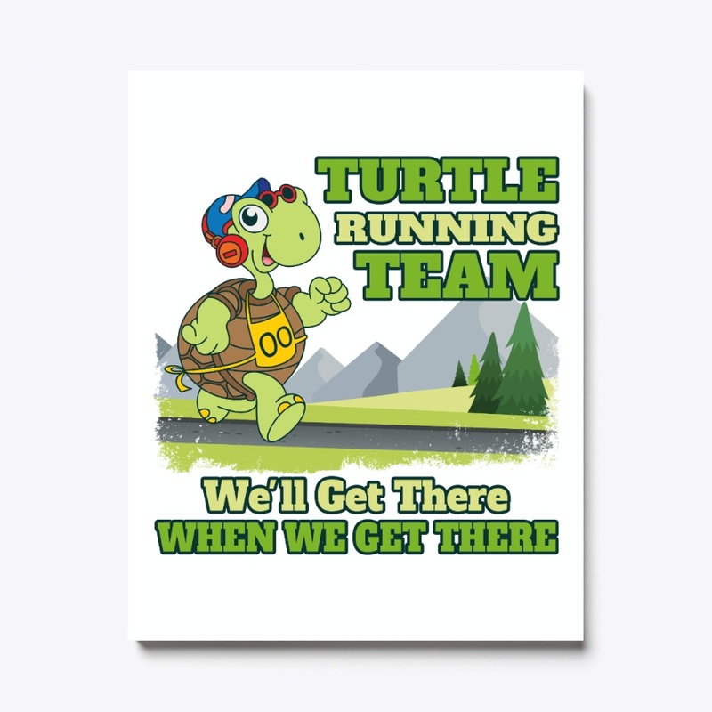 Turtle Running Team Funny Gifts