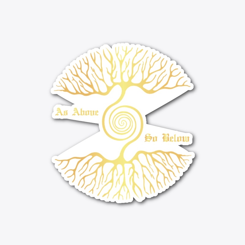 as above so below mystical tree t-shirts