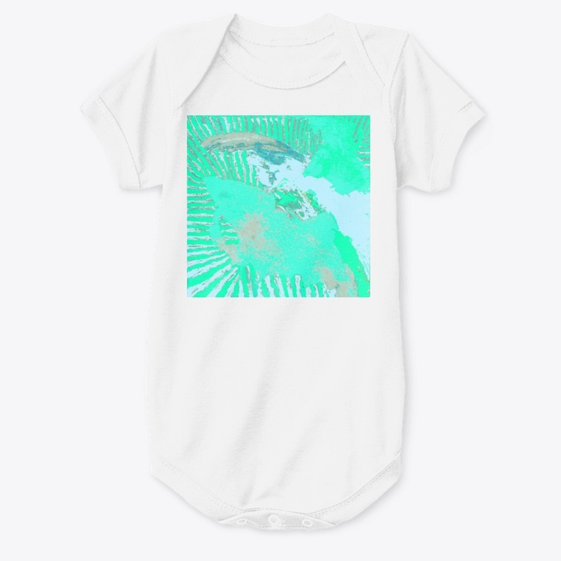 Aqua Mint Tides Abstract