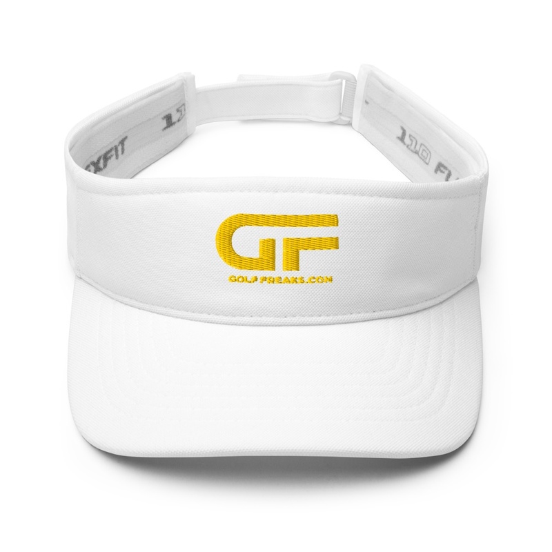 GOLF FREAKS GOLD LOGO GOLF VISORS