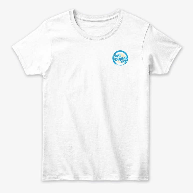 Camiseta blanca color Soy Digitalvet