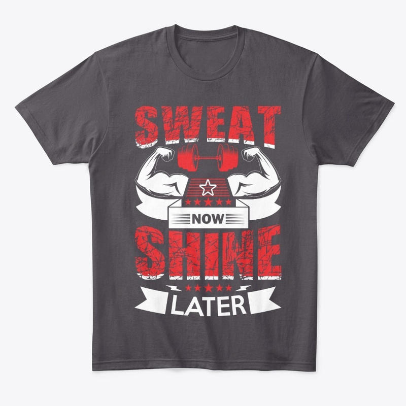 Train Hard – No Excuses Gym Tee