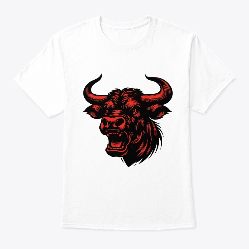 Powerful Cow Head Art