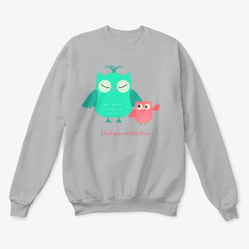 Owl you need is LOOVE (teal/pink)