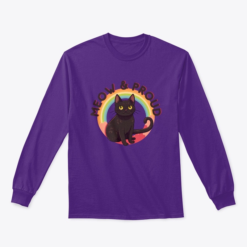 Meow &amp; Proud - Pride Rainbow Cat