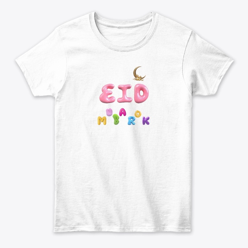 Eid Mubarok Bubble T-shirt Design 1