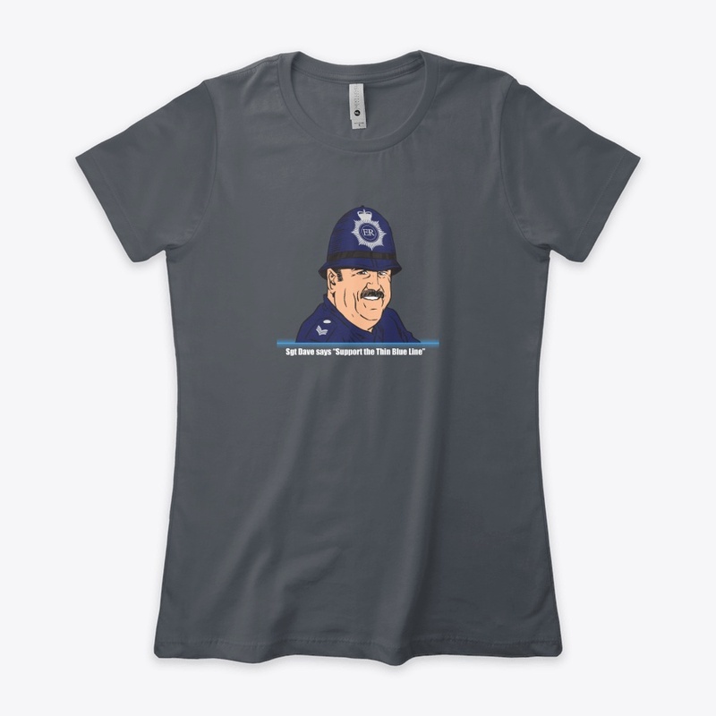 Sgt Dave Thin Blue Line Womens T-shirt 2