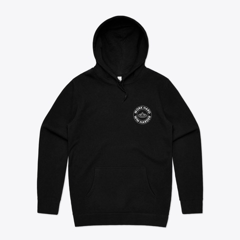 Work Hard Win Harder Black T-Shirt Front