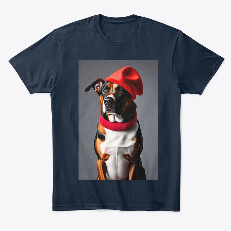 Big Dog with red cap 